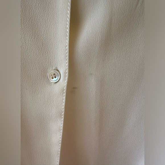 abs Vintage Cream/Pale Yellow Button Down (Medium) - Picture 6 of 6